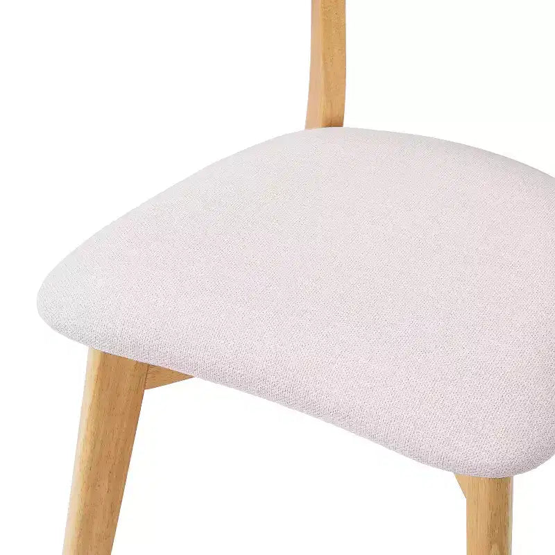 Christopher Knight Home Hugh Upholstered Fabric Rubberwood Dining Chair (Set of 2)