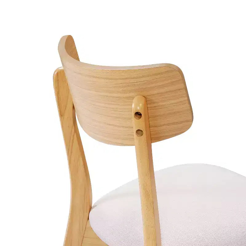 Christopher Knight Home Hugh Upholstered Fabric Rubberwood Dining Chair (Set of 2)