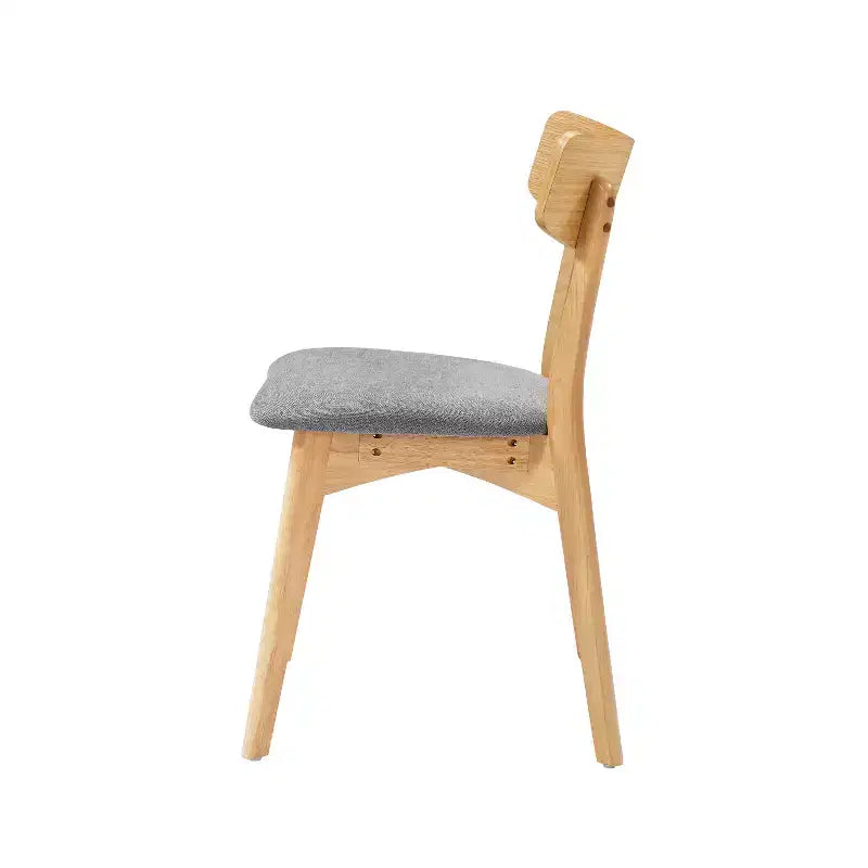Christopher Knight Home Hugh Upholstered Fabric Rubberwood Dining Chair (Set of 2)