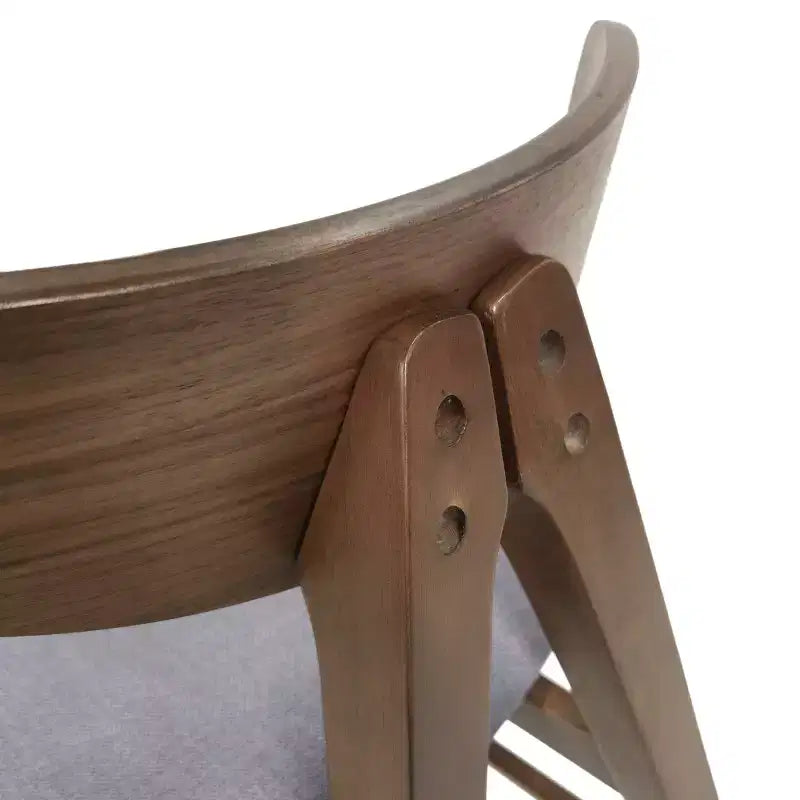 GDFStudio Sunapee Mid Century Modern Fabric Upholstered Wood Dining Chairs (Set of 2)