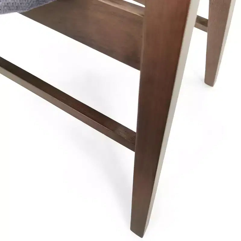GDFStudio Sunapee Mid Century Modern Fabric Upholstered Wood Dining Chairs (Set of 2)