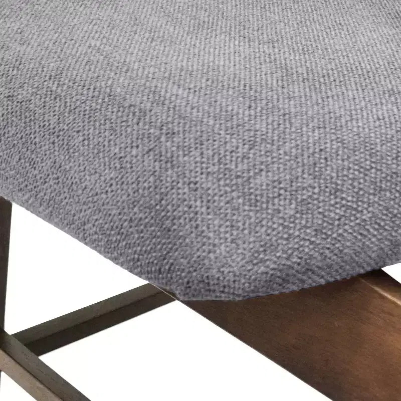 GDFStudio Sunapee Mid Century Modern Fabric Upholstered Wood Dining Chairs (Set of 2)