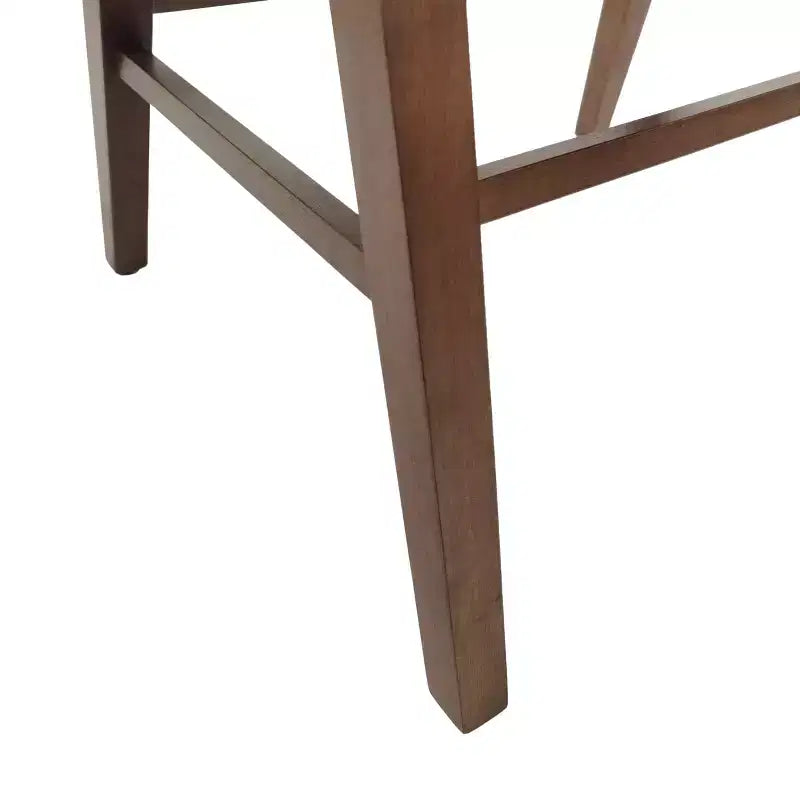 GDFStudio Sunapee Mid Century Modern Fabric Upholstered Wood Dining Chairs (Set of 2)