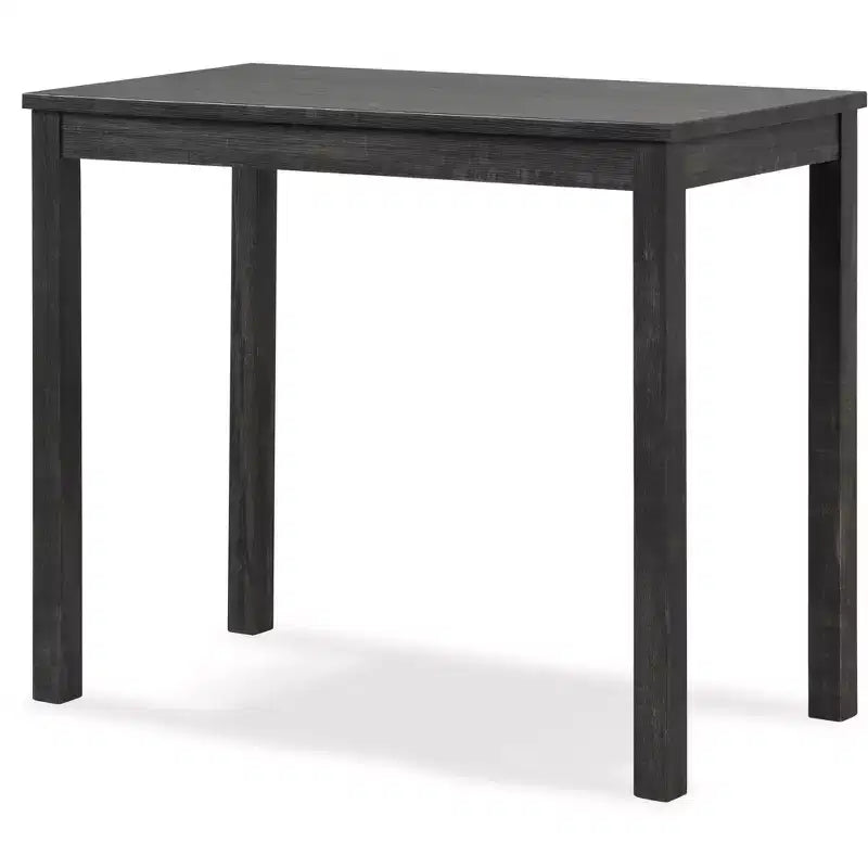 Roundhill Furniture Sora Wood 3-Piece Counter Height Dining Set, Gray