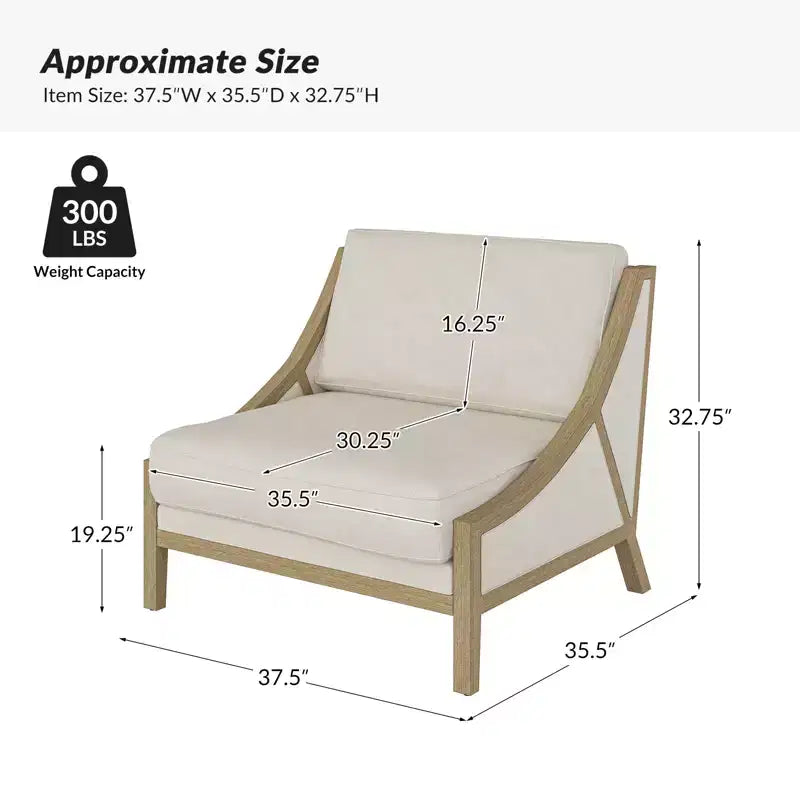 Winston Armchair Set of 2 With Flexible Seating| HULALA HOME