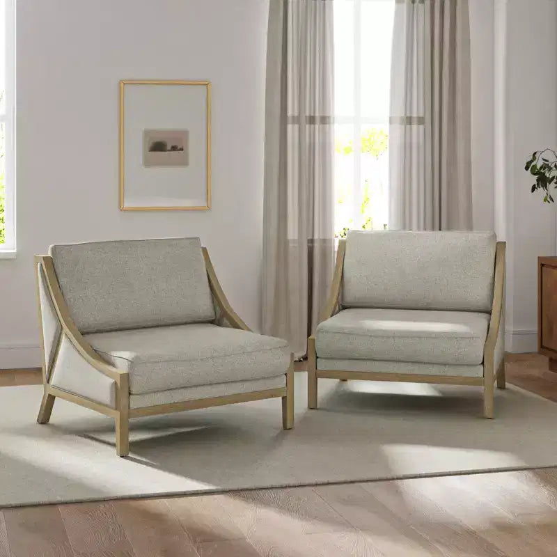 Winston Armchair Set of 2 With Flexible Seating| HULALA HOME