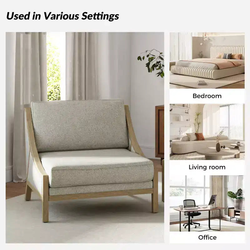 Winston Armchair Set of 2 With Flexible Seating| HULALA HOME