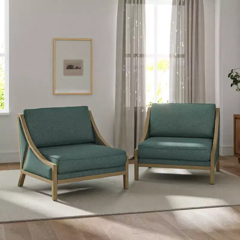 Winston Armchair Set of 2 With Flexible Seating| HULALA HOME