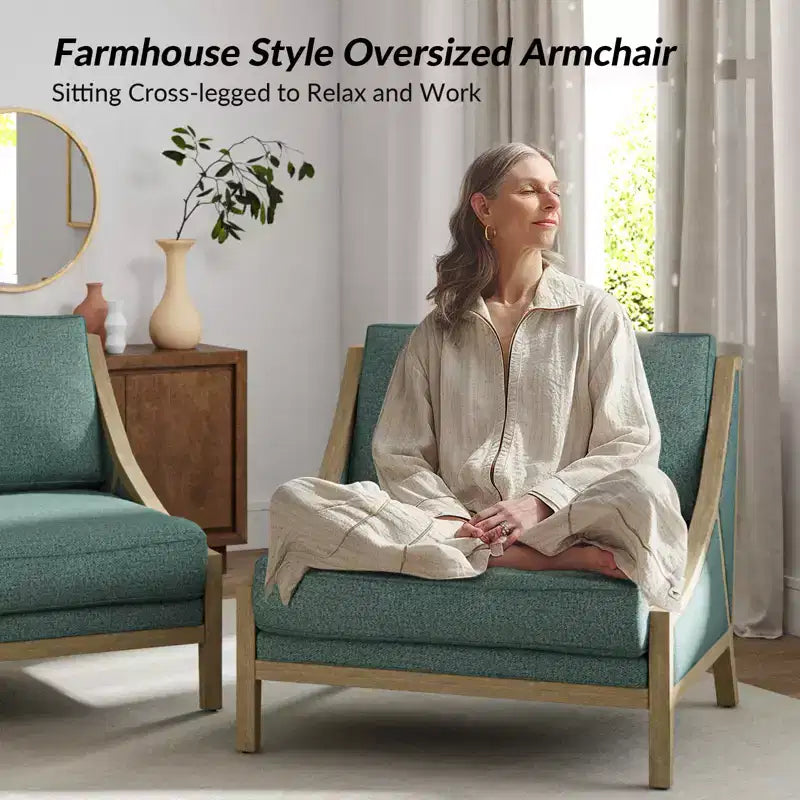 Winston Armchair Set of 2 With Flexible Seating| HULALA HOME