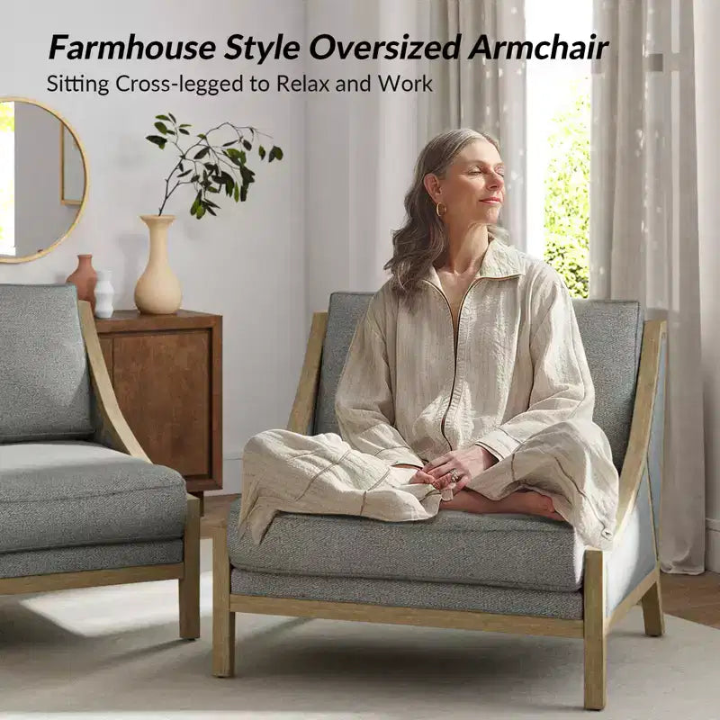 Winston Armchair Set of 2 With Flexible Seating| HULALA HOME