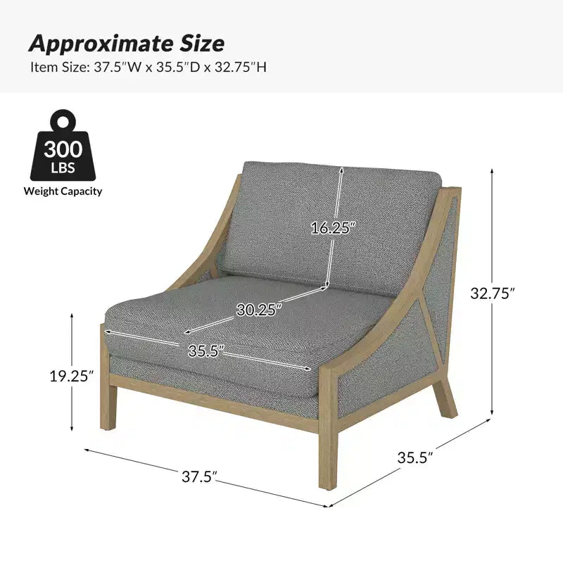 Winston Armchair Set of 2 With Flexible Seating| HULALA HOME