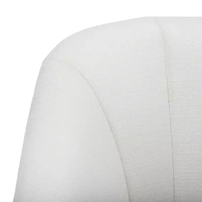 Poltroncina imbottita d'accento bianca