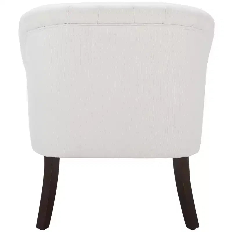 Poltroncina imbottita d'accento bianca
