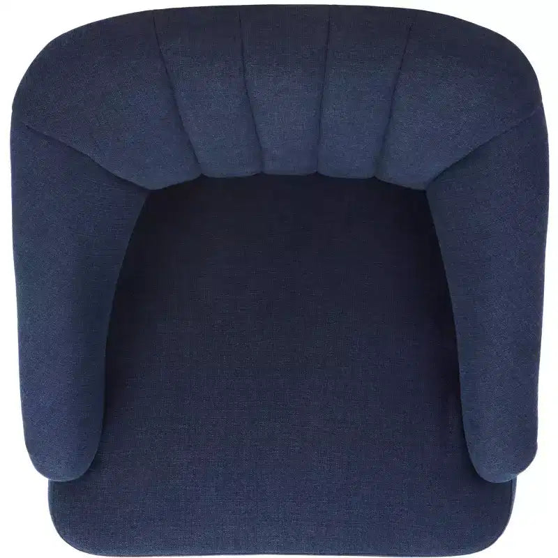 Poltroncina imbottita d'accento bianca
