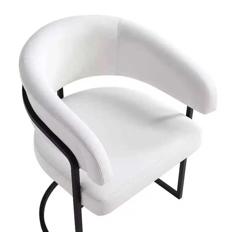 Manhattan Comfort Set of 2 Augusta Modern Leatherette Upholstered Dining Chairs