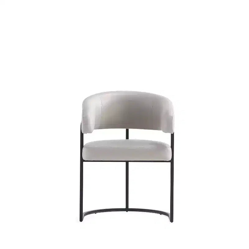 Manhattan Comfort Set of 2 Augusta Modern Leatherette Upholstered Dining Chairs