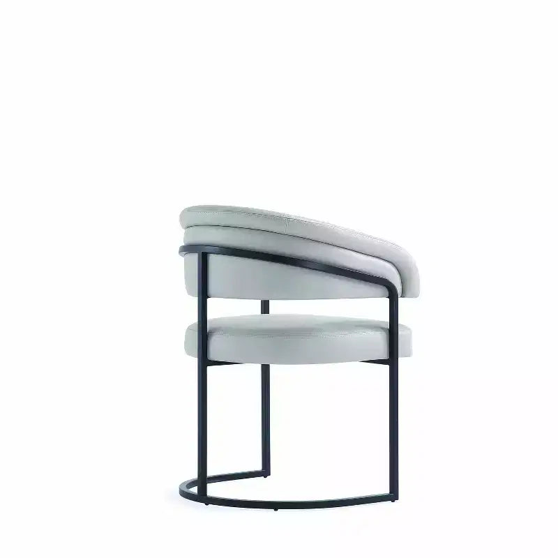 Manhattan Comfort Set of 2 Augusta Modern Leatherette Upholstered Dining Chairs