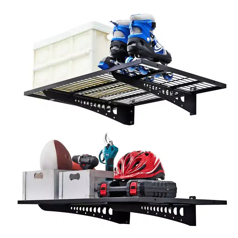 LUGO 2x3' Garage Wall Shelves Black