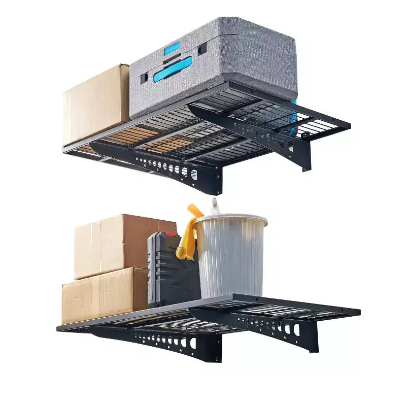 LUGO 2x3' Garage Wall Shelves Black