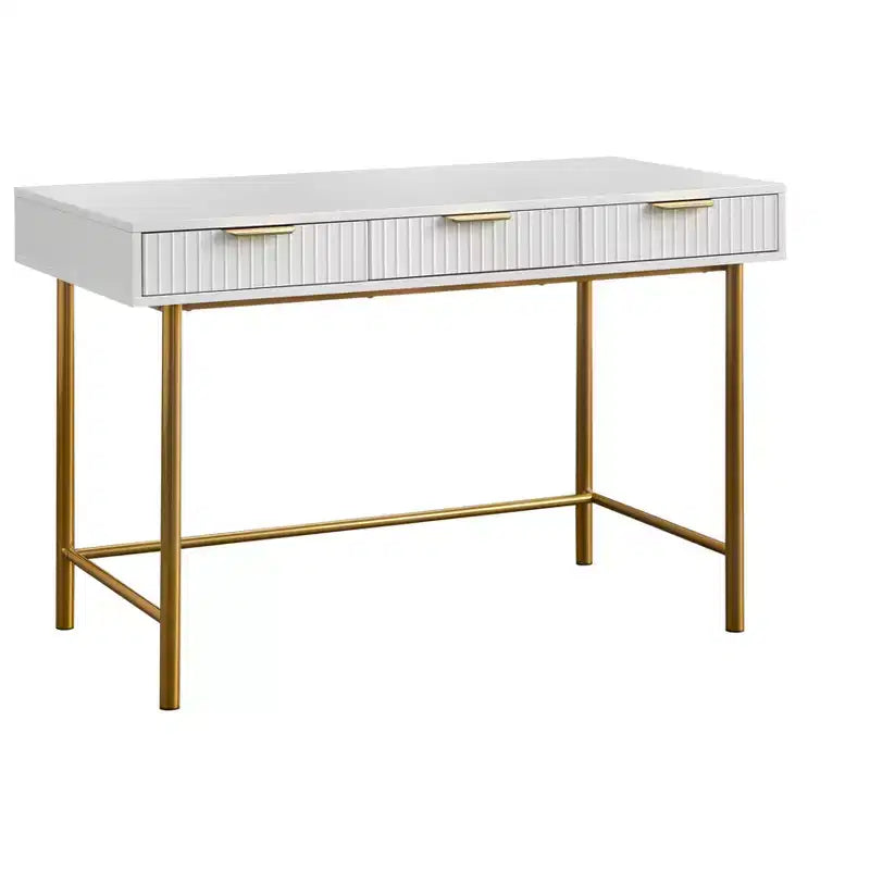 Lifestorey Russo 3 Drawer Modern Glam Desk