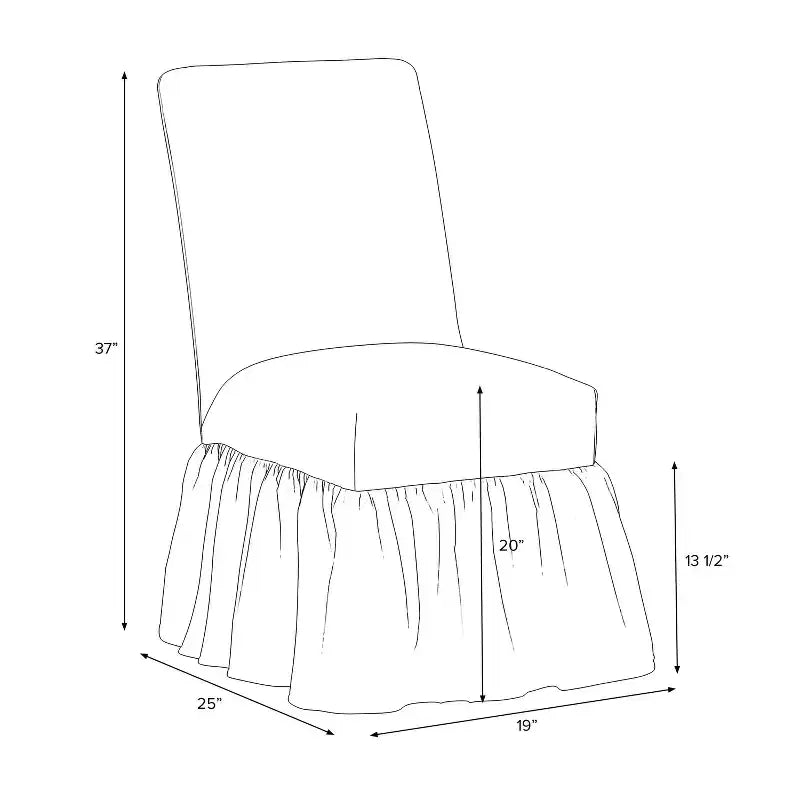 Ruffled Slipcover Dining Chair - Threshold designed with Studio McGee