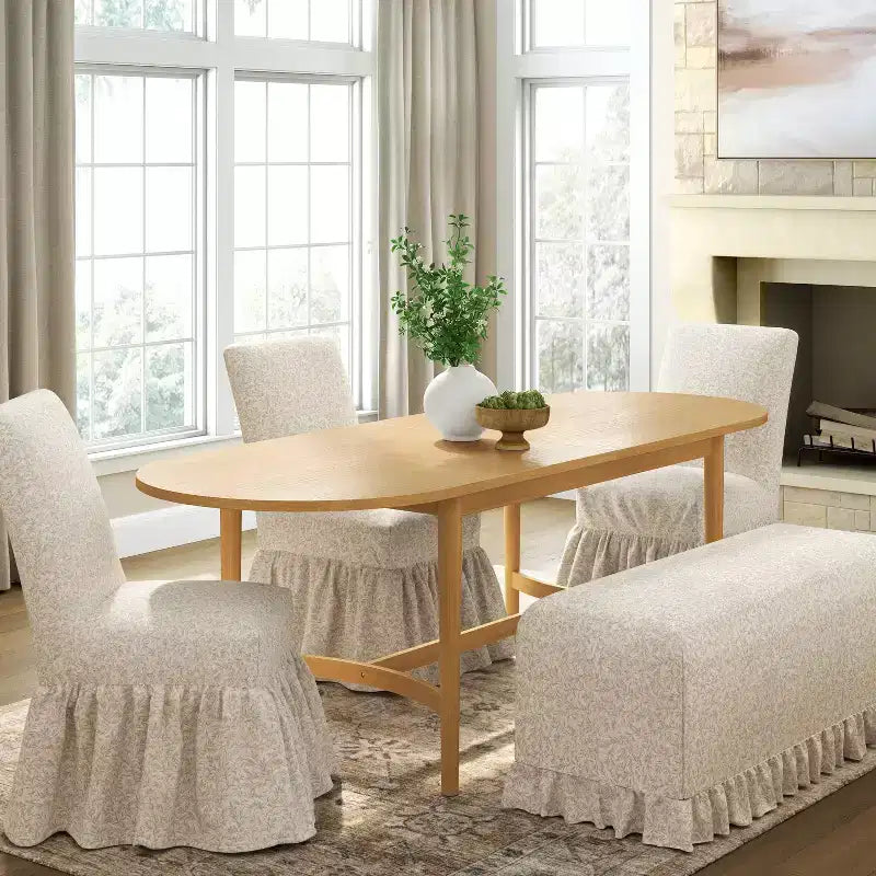 Ruffled Slipcover Dining Chair - Threshold designed with Studio McGee