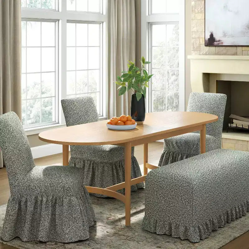 Ruffled Slipcover Dining Chair - Threshold designed with Studio McGee