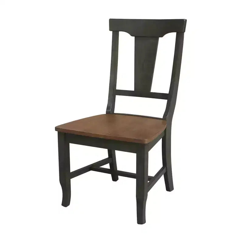 International Concepts Set of 2 Panel Back Chair