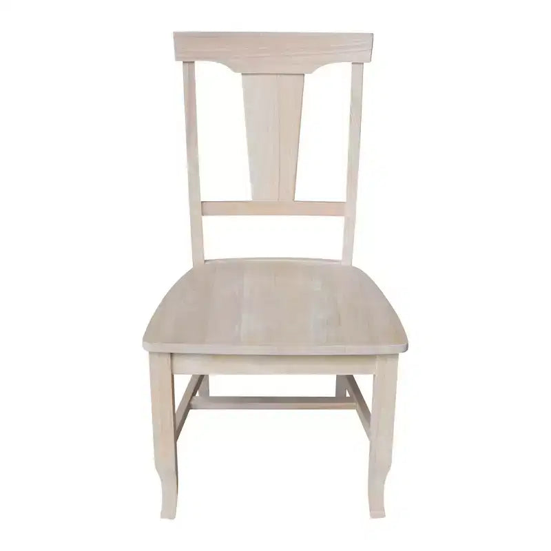 International Concepts Set of 2 Panel Back Chair