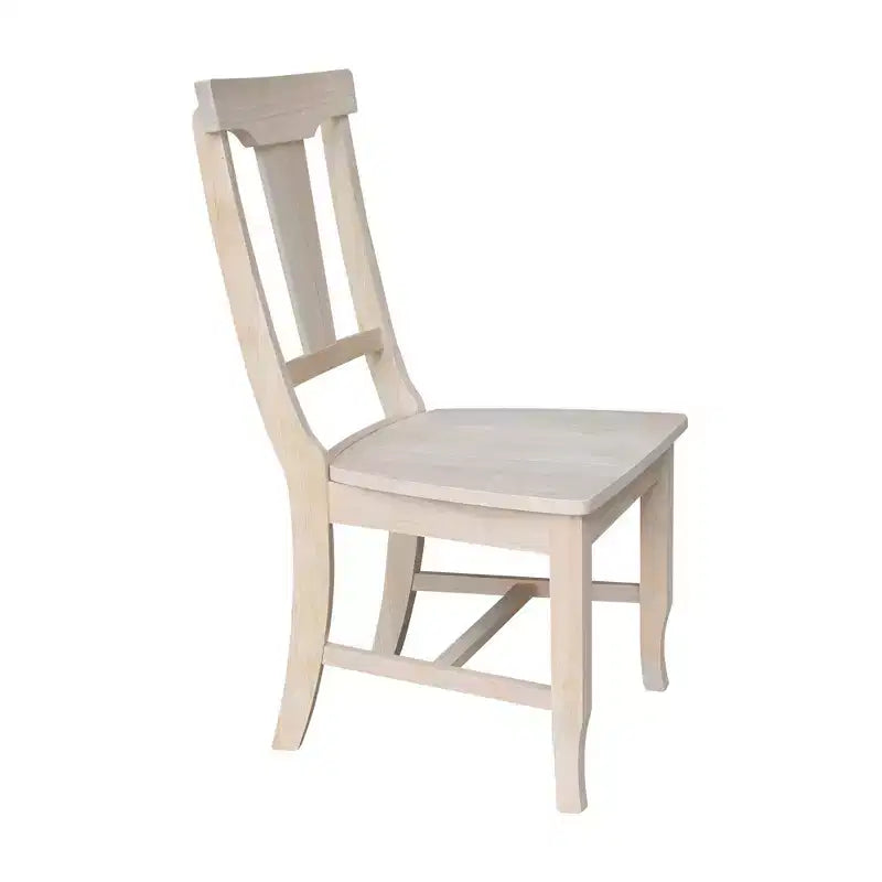 International Concepts Set of 2 Panel Back Chair