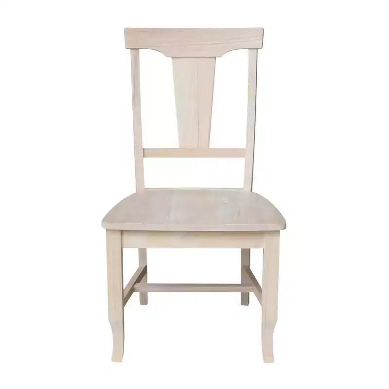 International Concepts Set of 2 Panel Back Chair