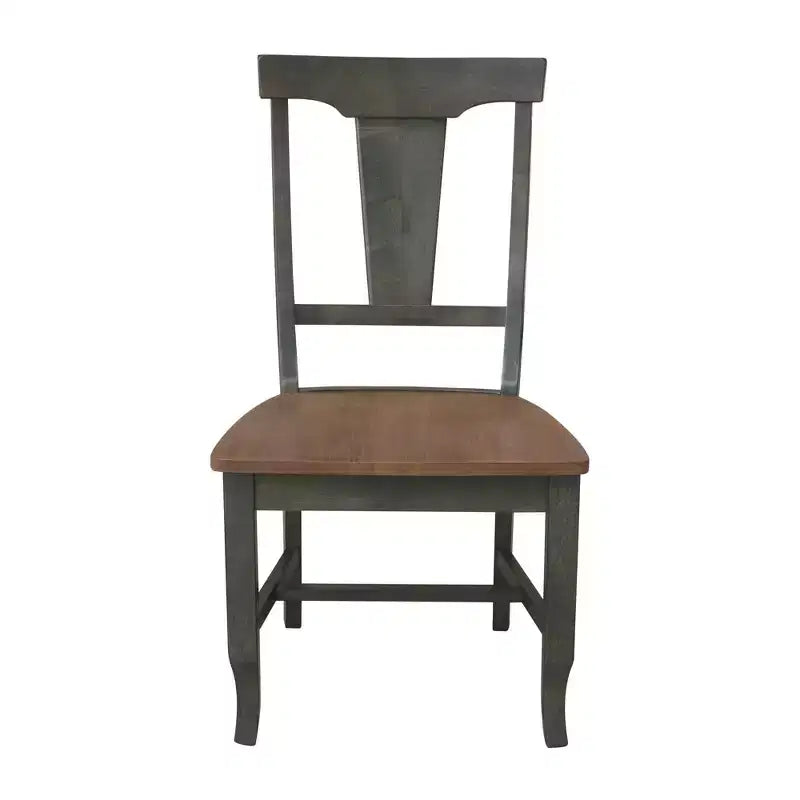 International Concepts Set of 2 Panel Back Chair