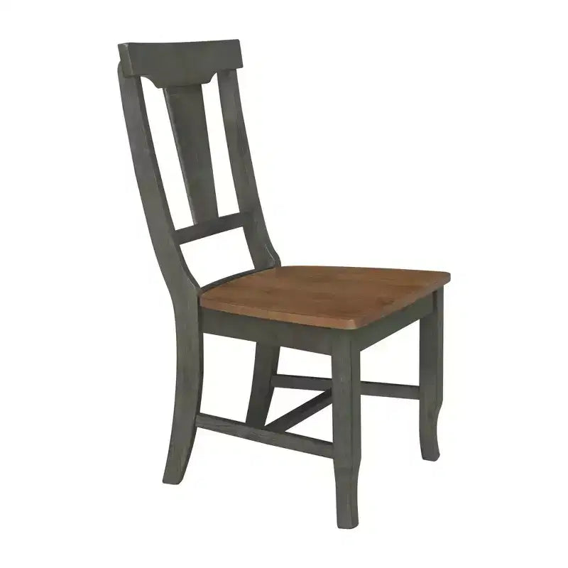 International Concepts Set of 2 Panel Back Chair
