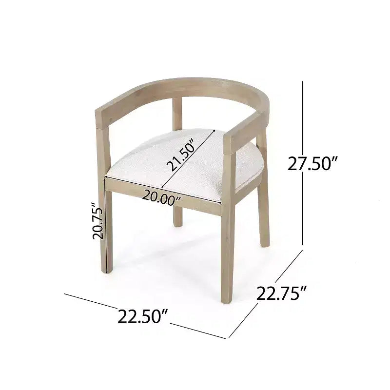Christopher Knight Home 5pc Hudson Fabric and Wood Dining Set Light