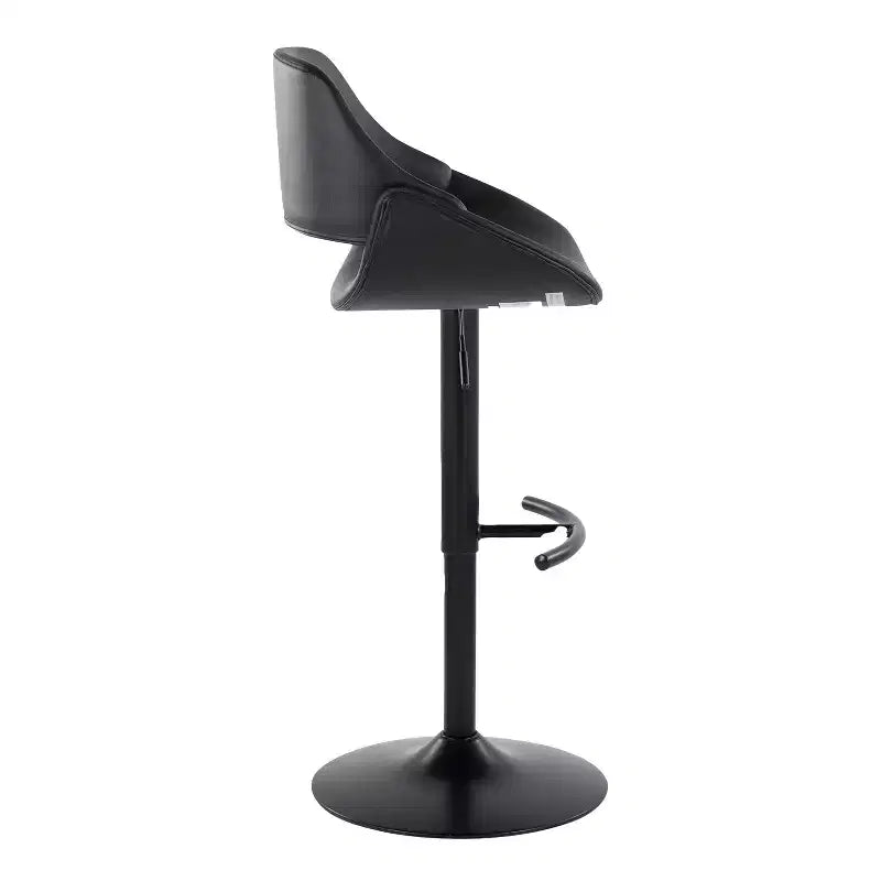 LumiSource Set of 2 Fabrico Adjustable Barstools PU