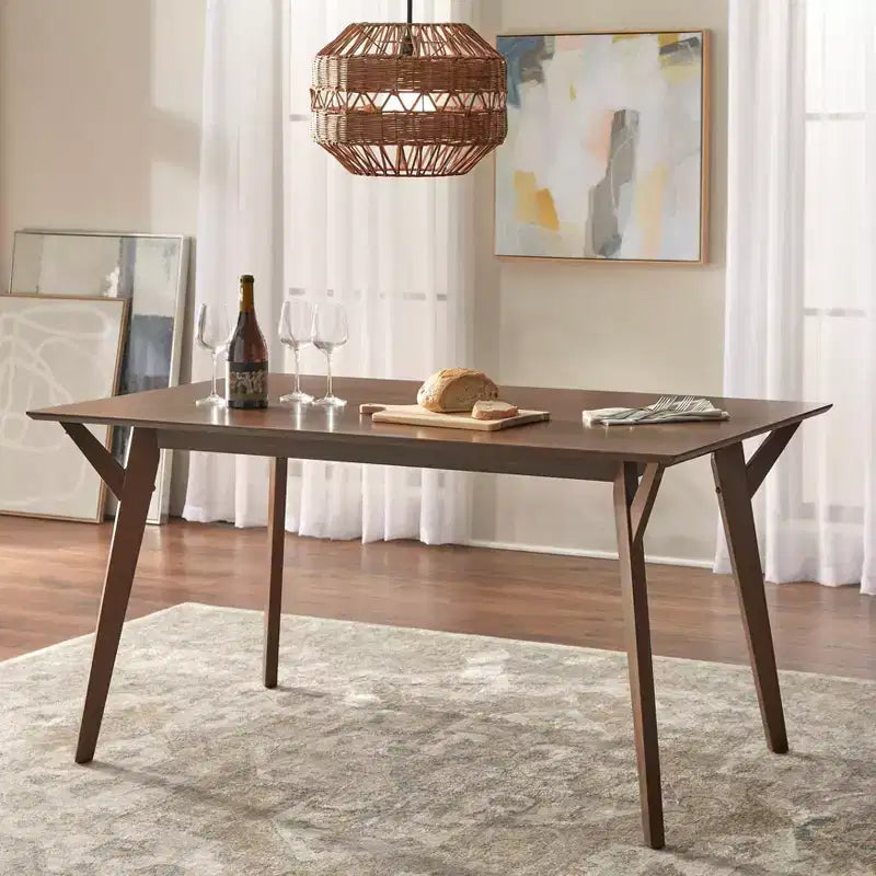 Lifestorey Cari 7Pc Mid Century Modern Dining Set